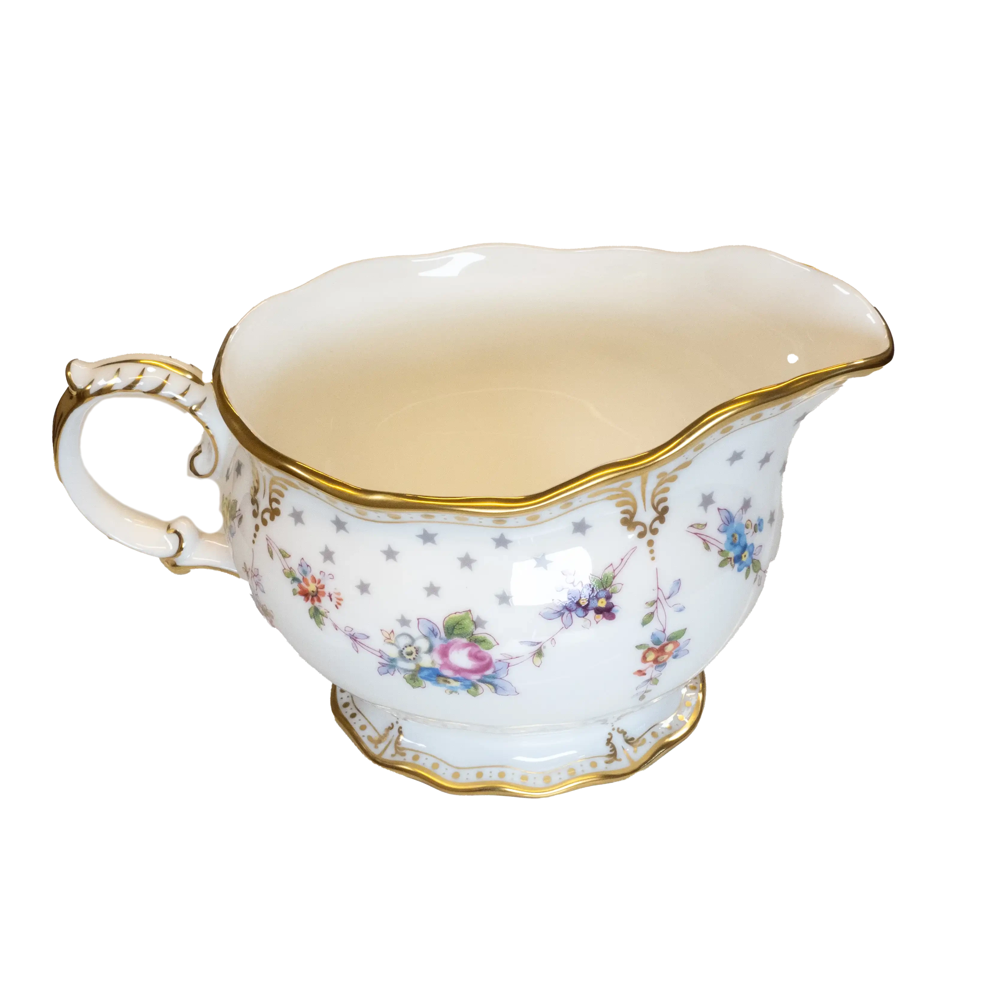 Royal Crown Derby Antoinette Cream Milk Jug Charterwells