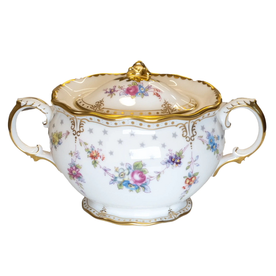 Royal Crown Derby Antoinette Covered Sugar Bowl Charterwells