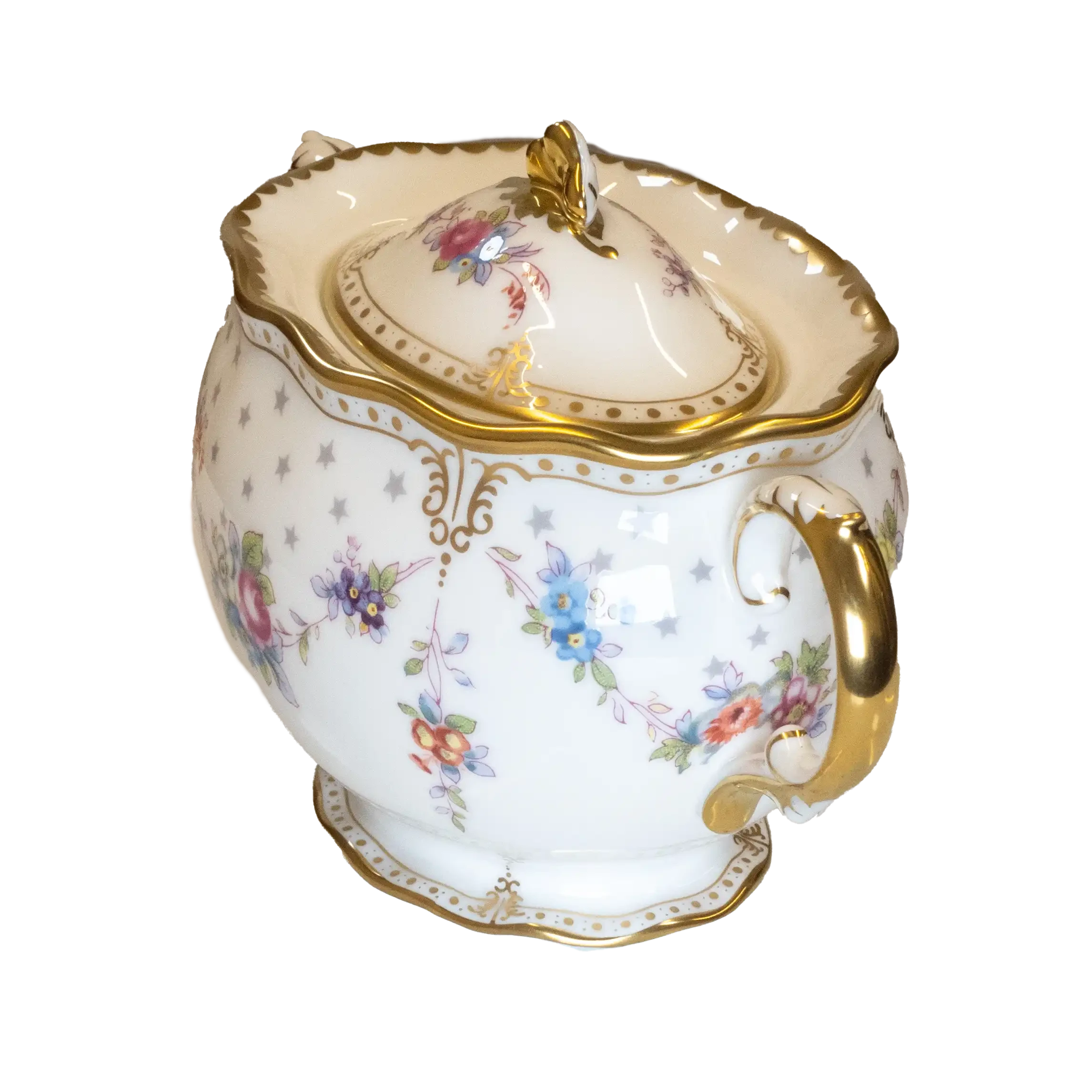 Royal Crown Derby Antoinette Covered Sugar Bowl Charterwells