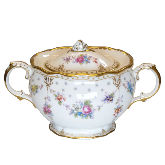 Royal Crown Derby Antoinette Covered Sugar Bowl Charterwells