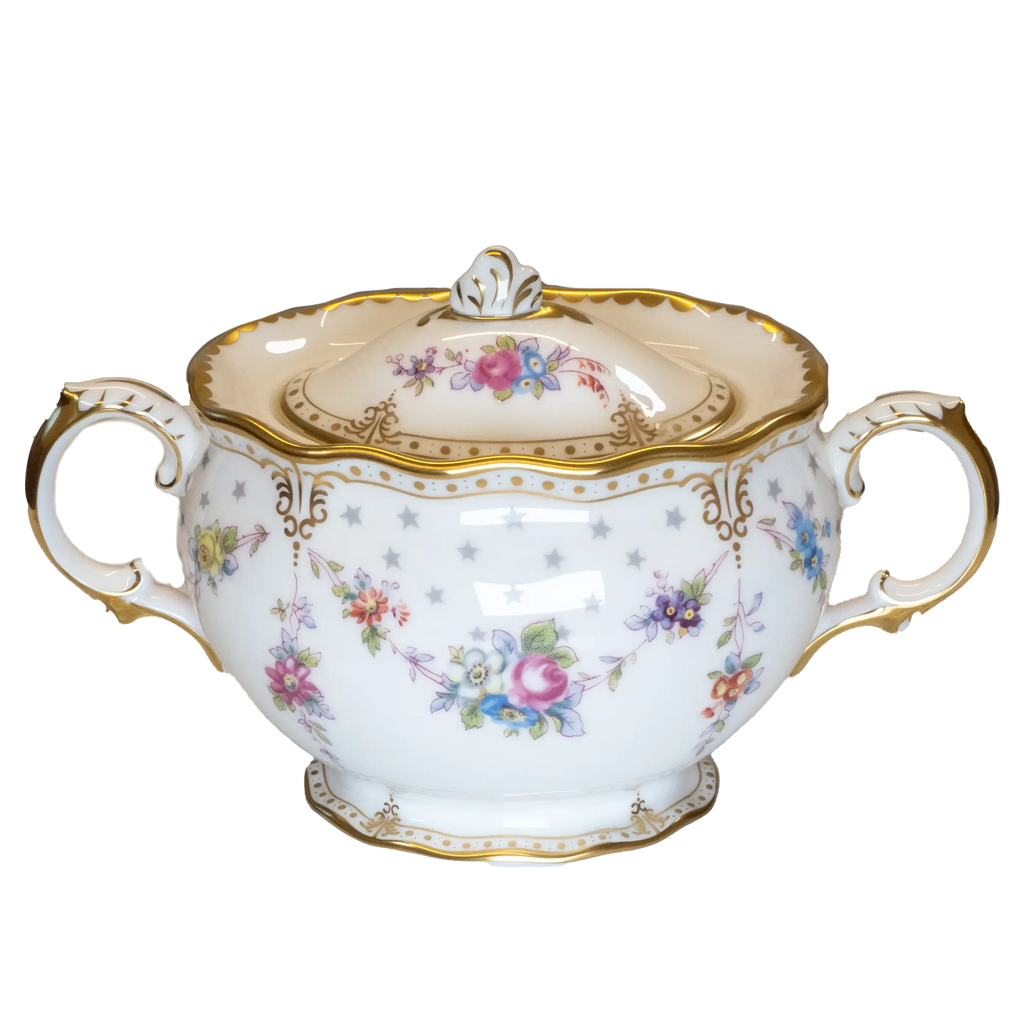 Royal Crown Derby Antoinette Covered Sugar Bowl Charterwells