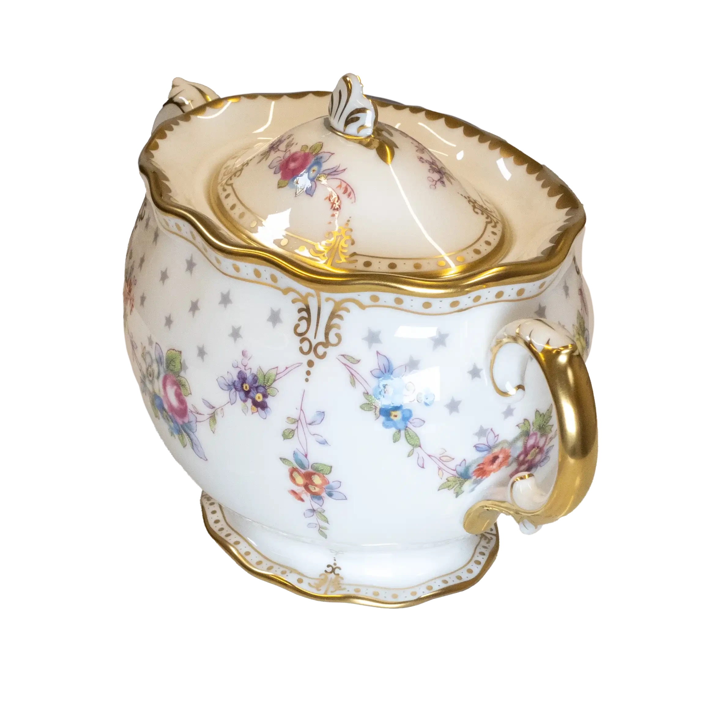 Royal Crown Derby Antoinette Covered Sugar Bowl Charterwells