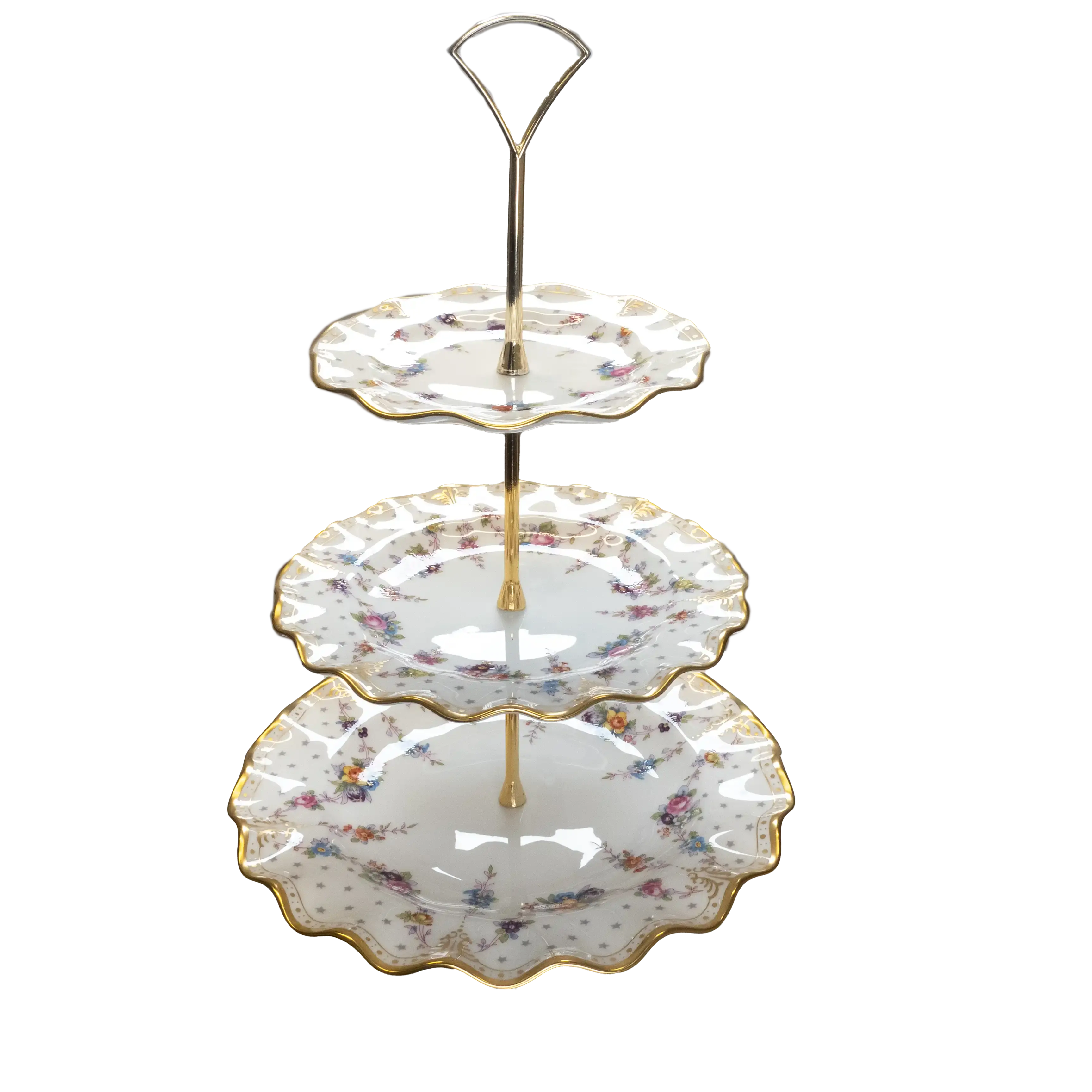 royal crown derby antoinette multi tier cake stand - Charterwells