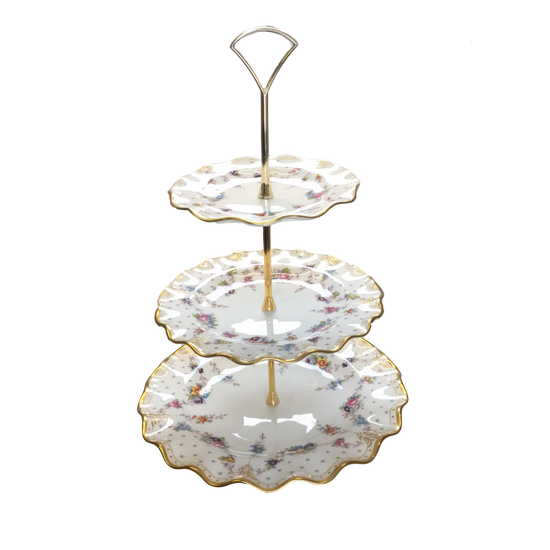royal crown derby antoinette multi tier cake stand - Charterwells