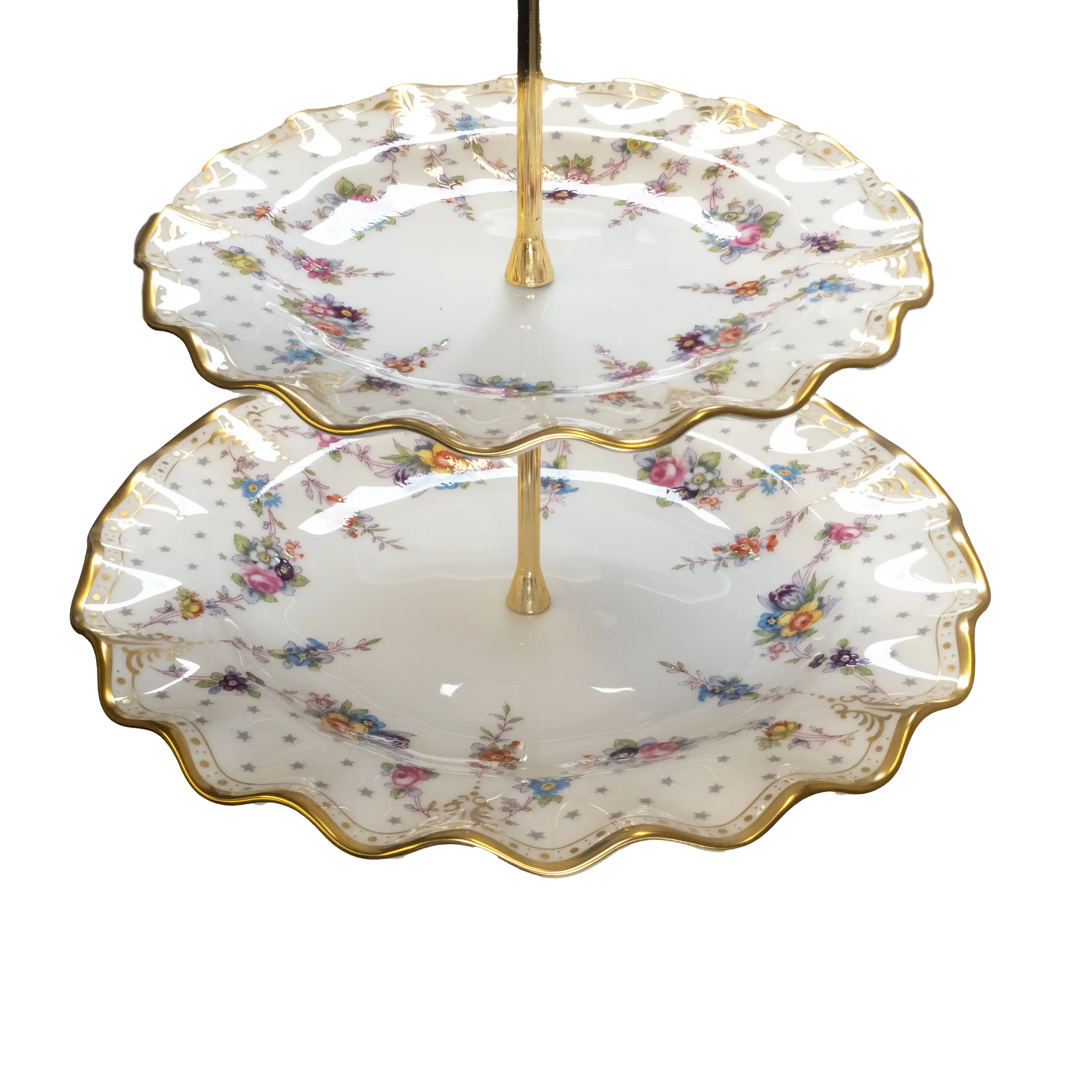 royal crown derby antoinette multi tier cake stand - Charterwells