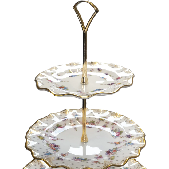 royal crown derby antoinette multi tier cake stand - Charterwells