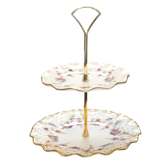 royal crown derby antoinette multi tier cake stand - Charterwells