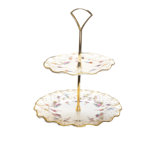 royal crown derby antoinette multi tier cake stand - Charterwells