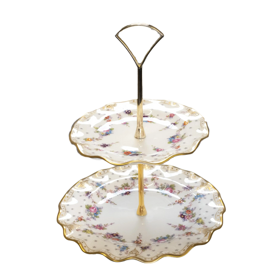 royal crown derby antoinette multi tier cake stand - Charterwells