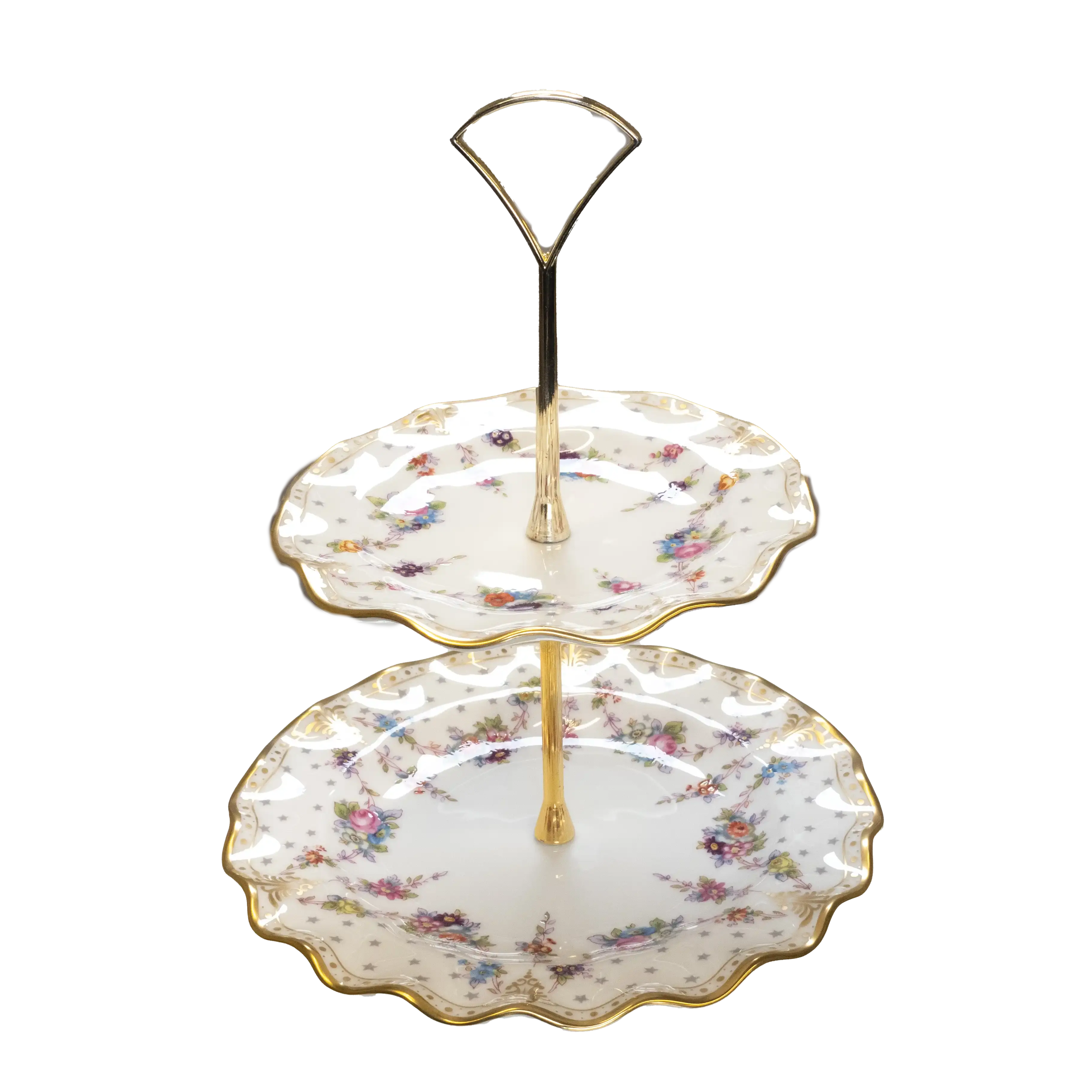 royal crown derby antoinette multi tier cake stand - Charterwells
