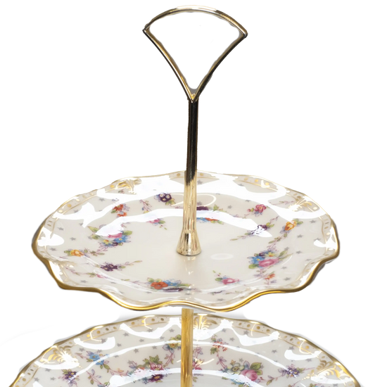 royal crown derby antoinette multi tier cake stand - Charterwells