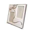 prouna ribbons double photograph frame with swarovski crystals - Charterwells