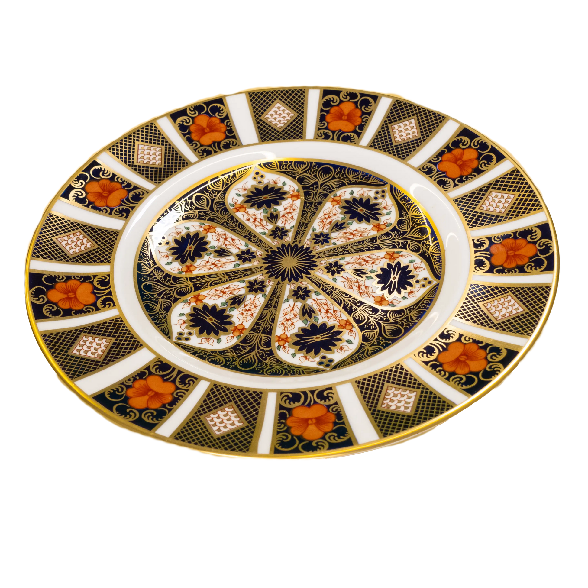 royal crown derby 1st quality old imari 1128 9 luncheon plate - Charterwells