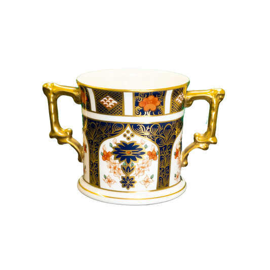 royal crown derby 1st quality old imari 1128 loving cup - Charterwells