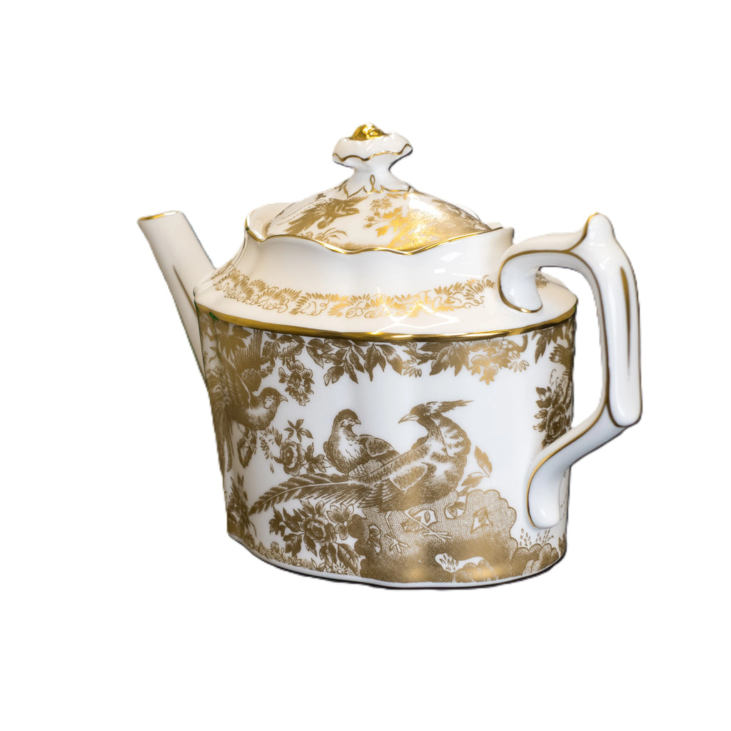 Royal Crown Derby Gold Aves Teapot Charterwells