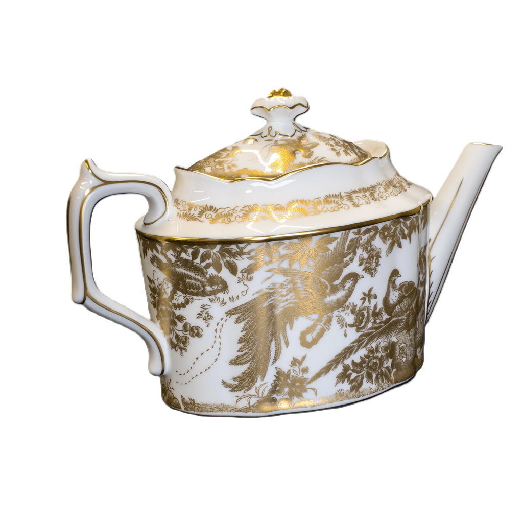 Royal Crown Derby Gold Aves Teapot Charterwells