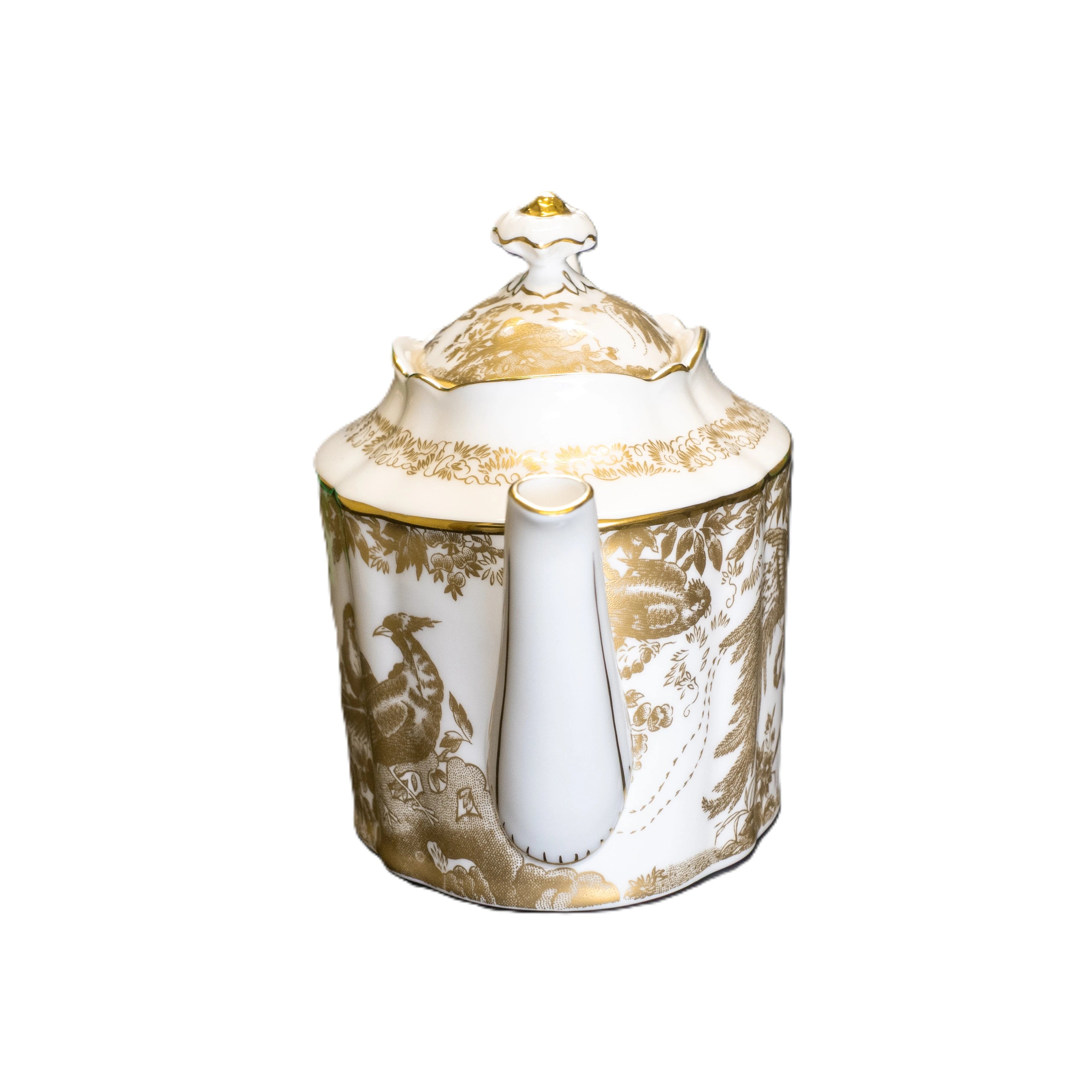 Royal Crown Derby Gold Aves Teapot Charterwells