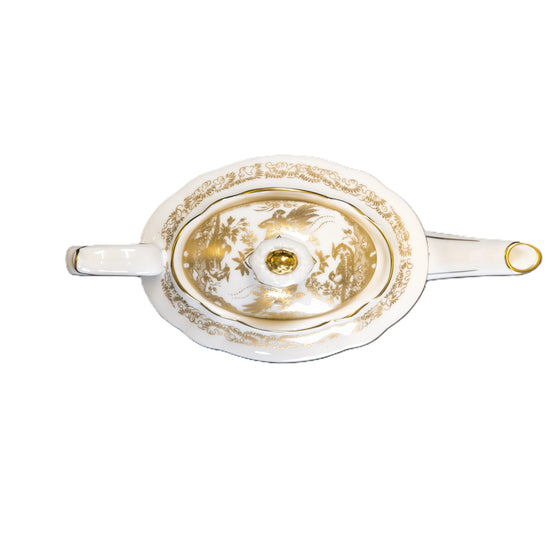 Royal Crown Derby Gold Aves Teapot Charterwells