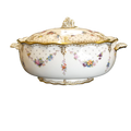 Royal Crown Derby Soup Tureen Antoynette Dish Covered with Lid - Charterwells