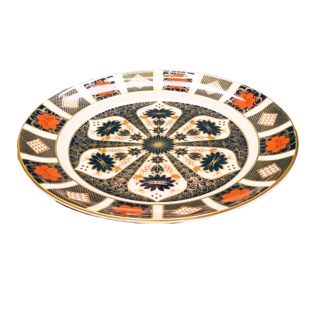 Royal Crown Derby Imari 1128 Chop Plate Bone China Charterwells