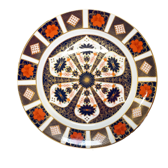 Royal Crown Derby Imari 1128 Chop Plate Bone China Charterwells