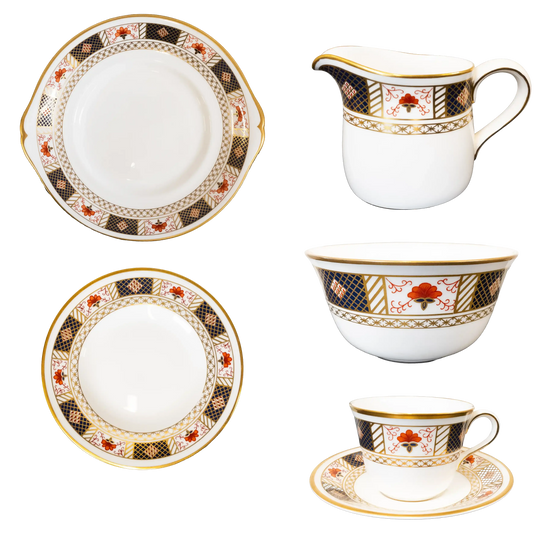 Royal Crown Derby Border Tea Set - Charterwells