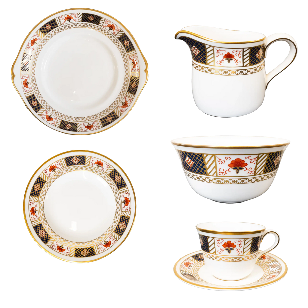Royal Crown Derby Border Tea Set - Charterwells