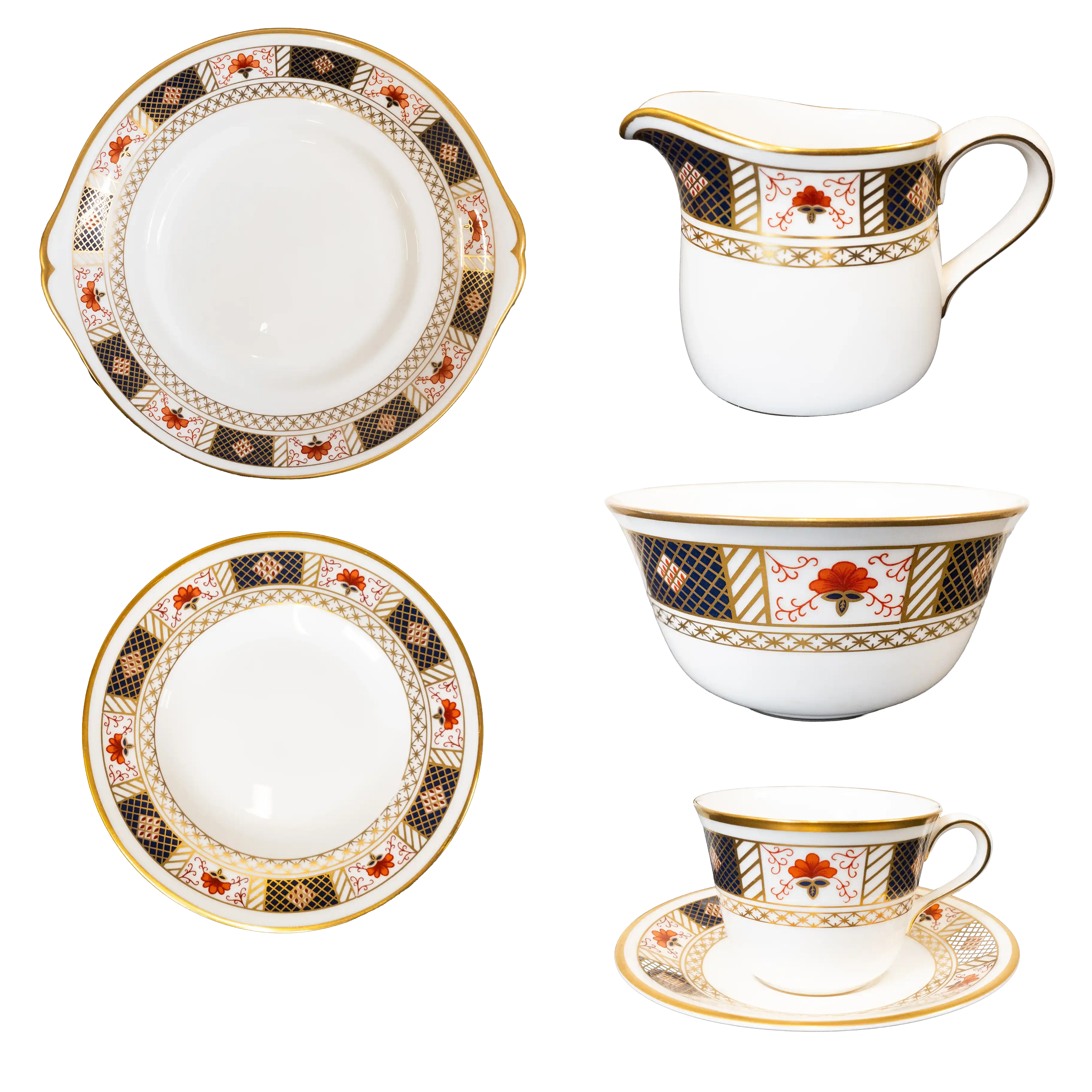 Royal Crown Derby Border Tea Set - Charterwells