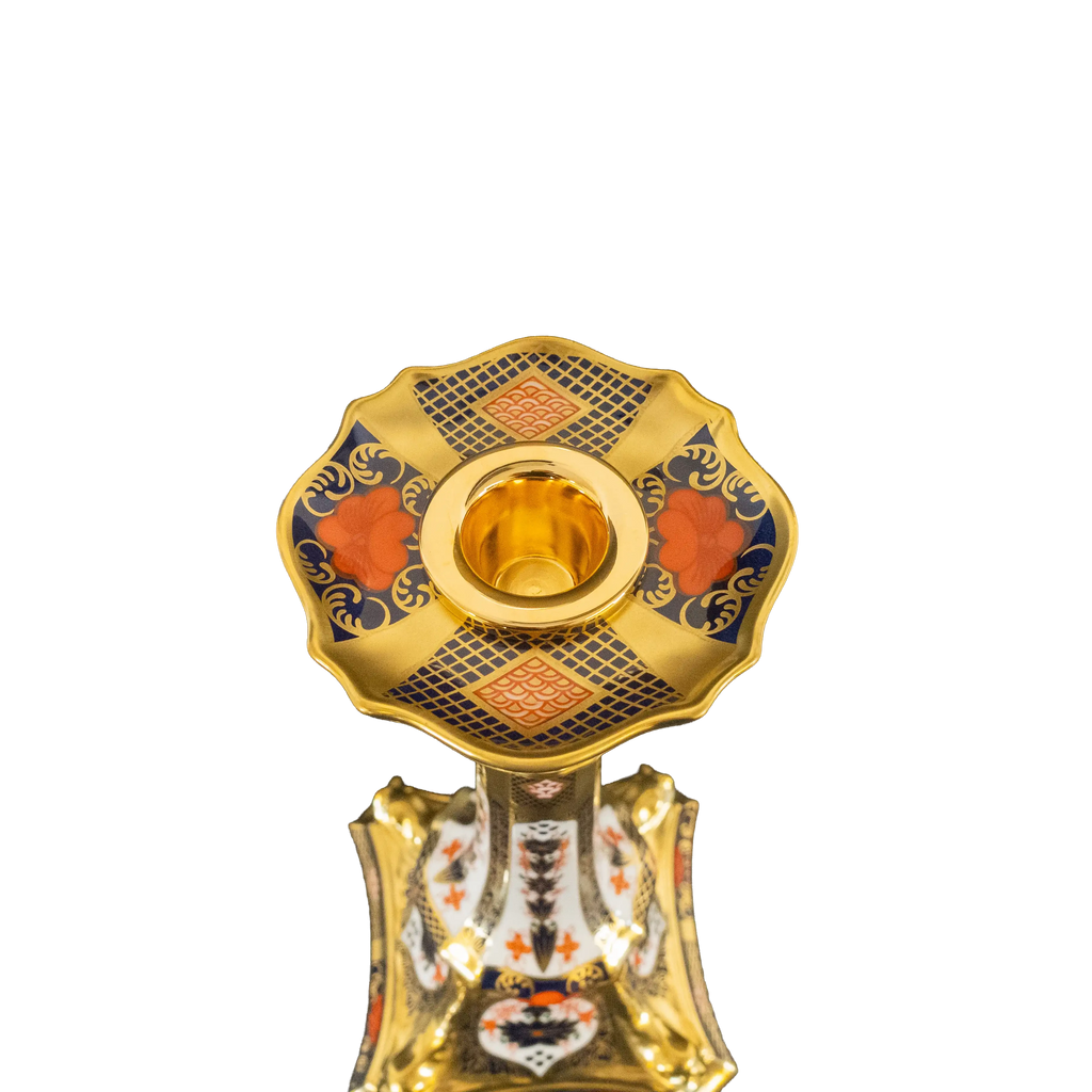 Royal Crown Derby Imari SGB Large Candlestick Charterwells