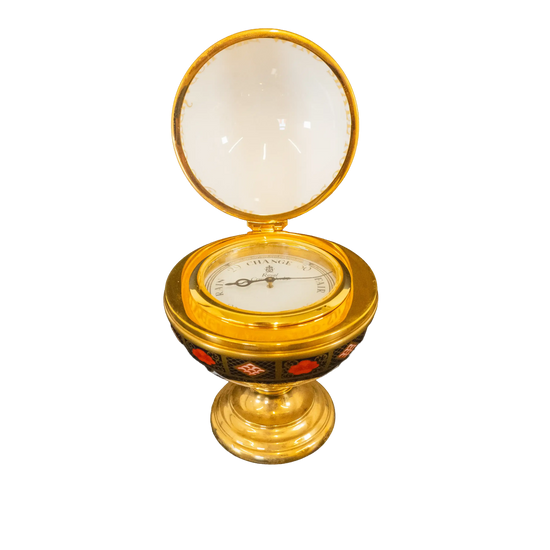 Royal Crown Derby Quality Old Imari SGB Millennium Globe Barometer - Charterwells