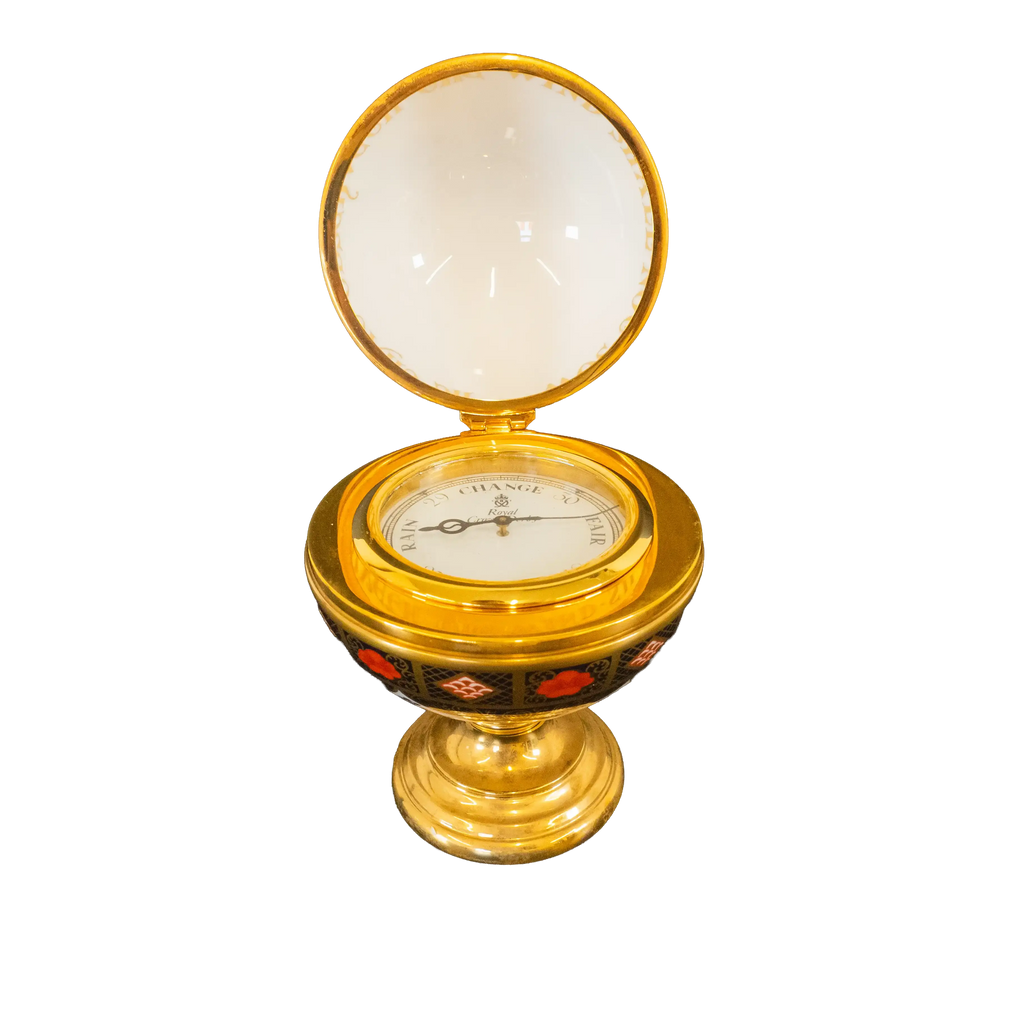Royal Crown Derby Quality Old Imari SGB Millennium Globe Barometer - Charterwells
