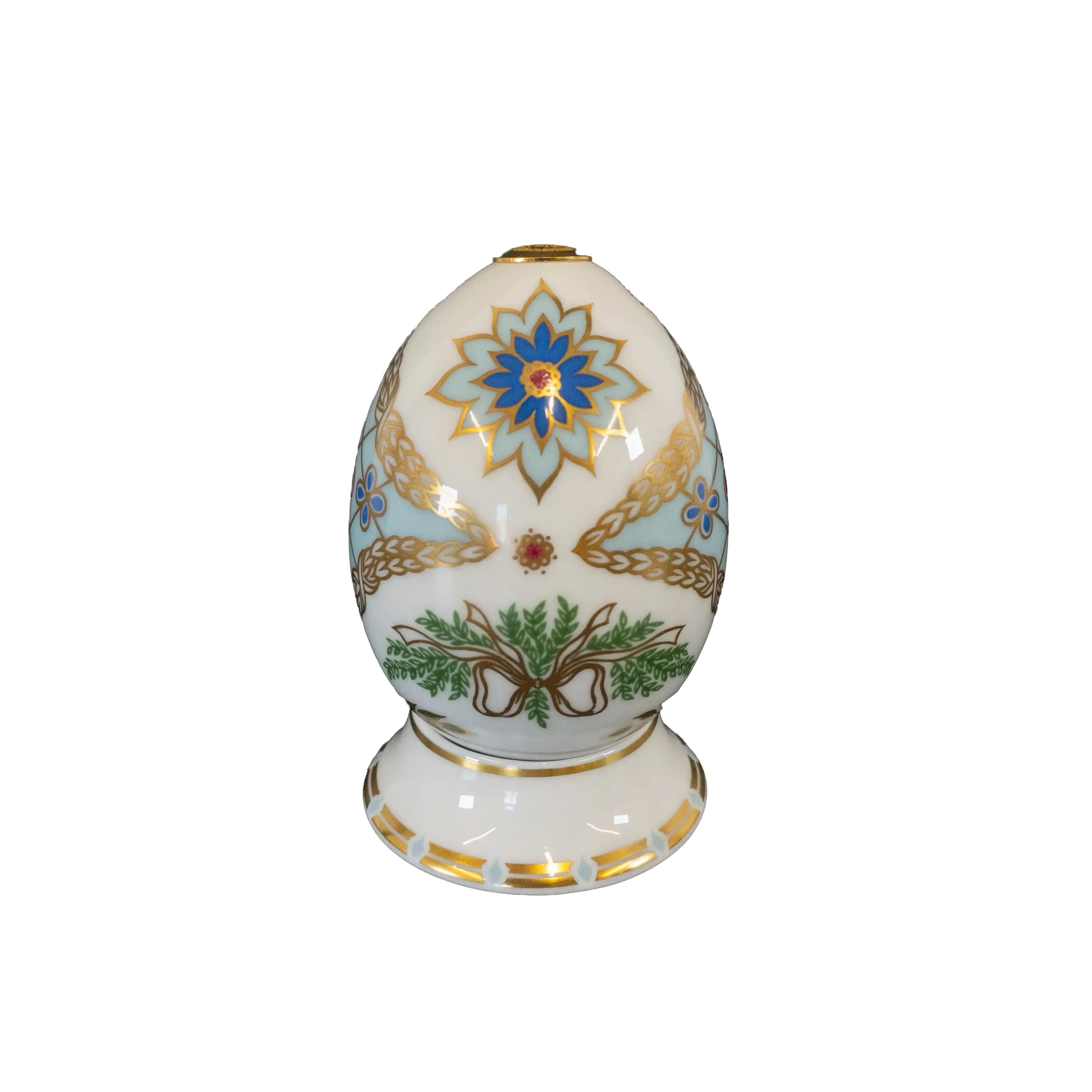 Royal Crown Derby 1st Quality World Egg & Stand - Russia - Charterwells