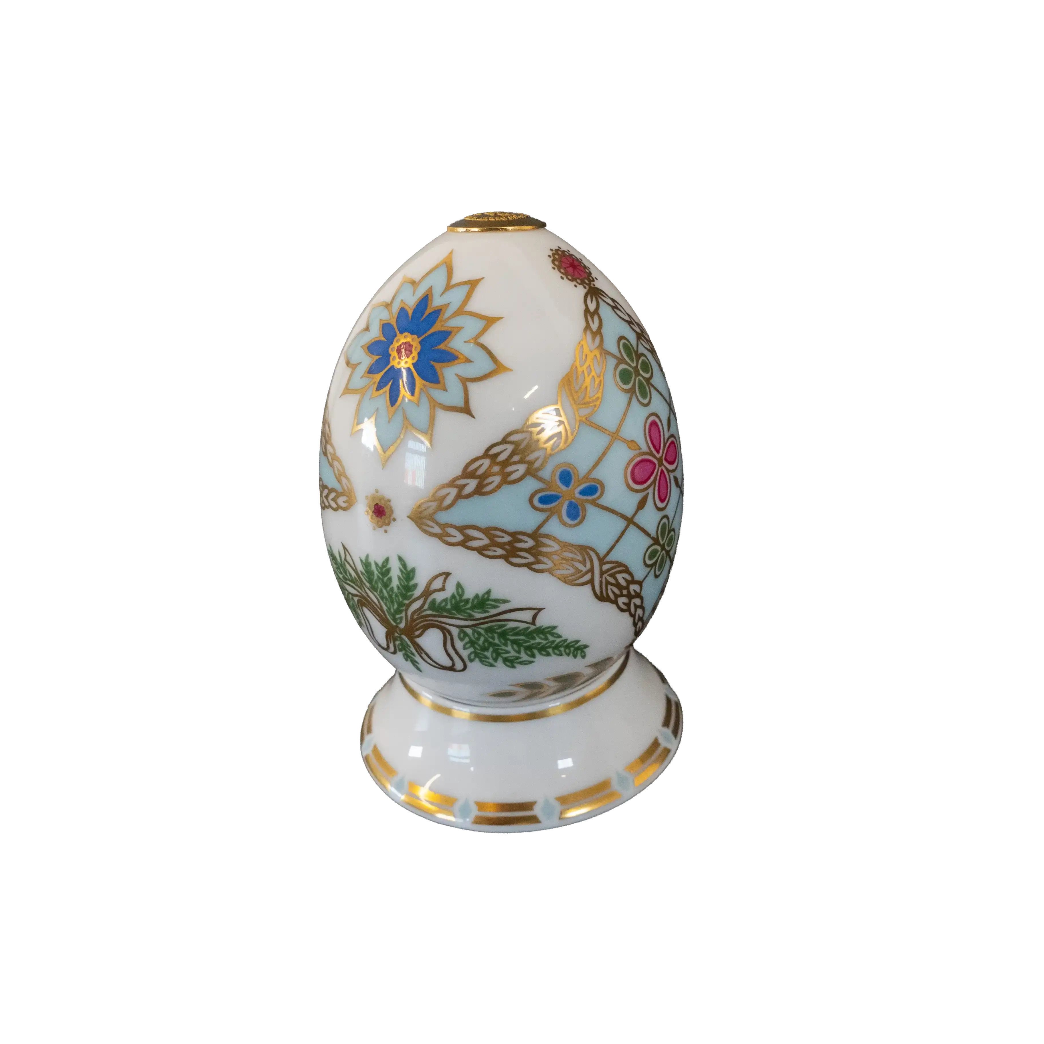 Royal Crown Derby 1st Quality World Egg & Stand - Russia - Charterwells