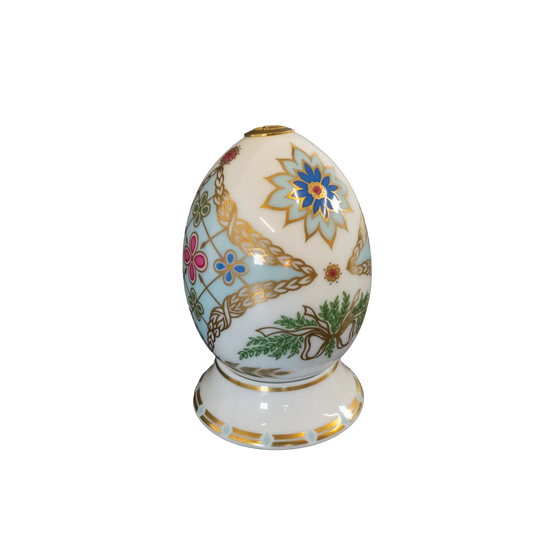 Royal Crown Derby 1st Quality World Egg & Stand - Russia - Charterwells