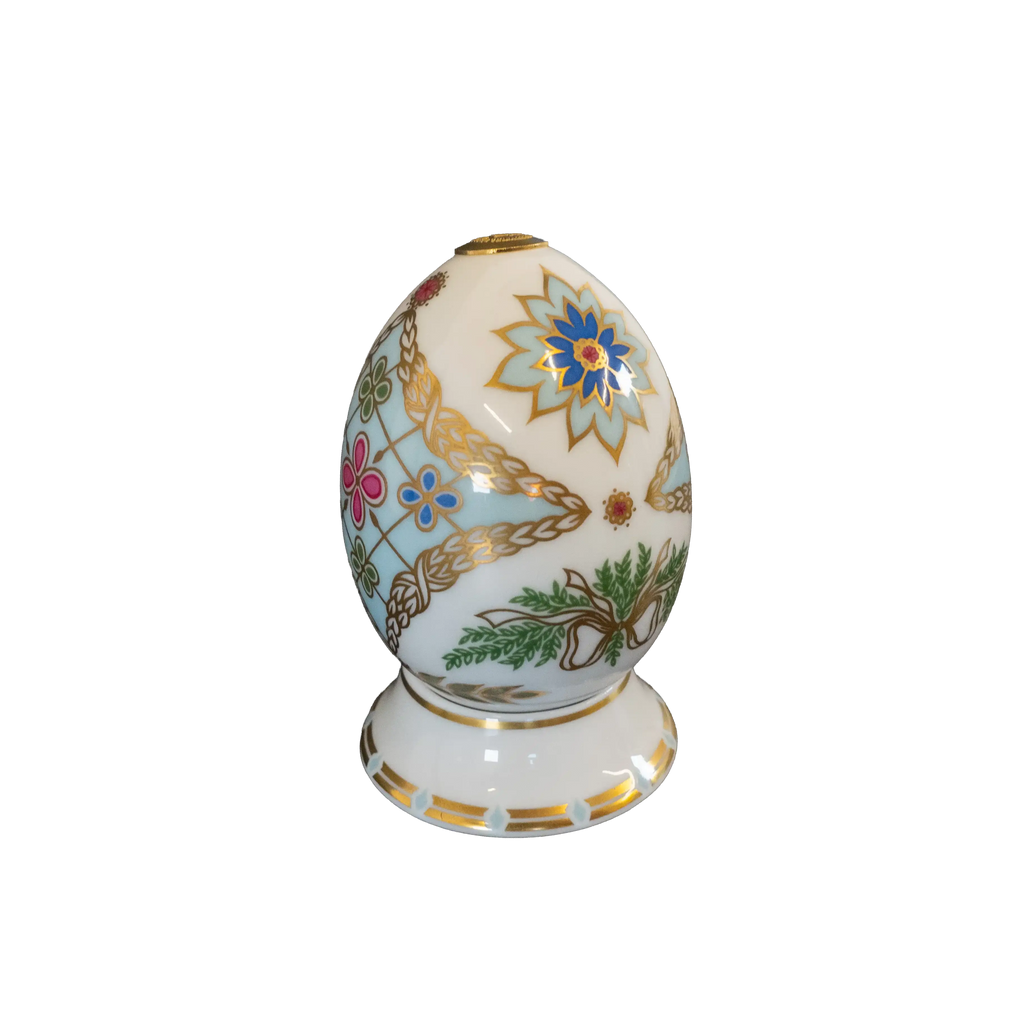 Royal Crown Derby 1st Quality World Egg & Stand - Russia - Charterwells