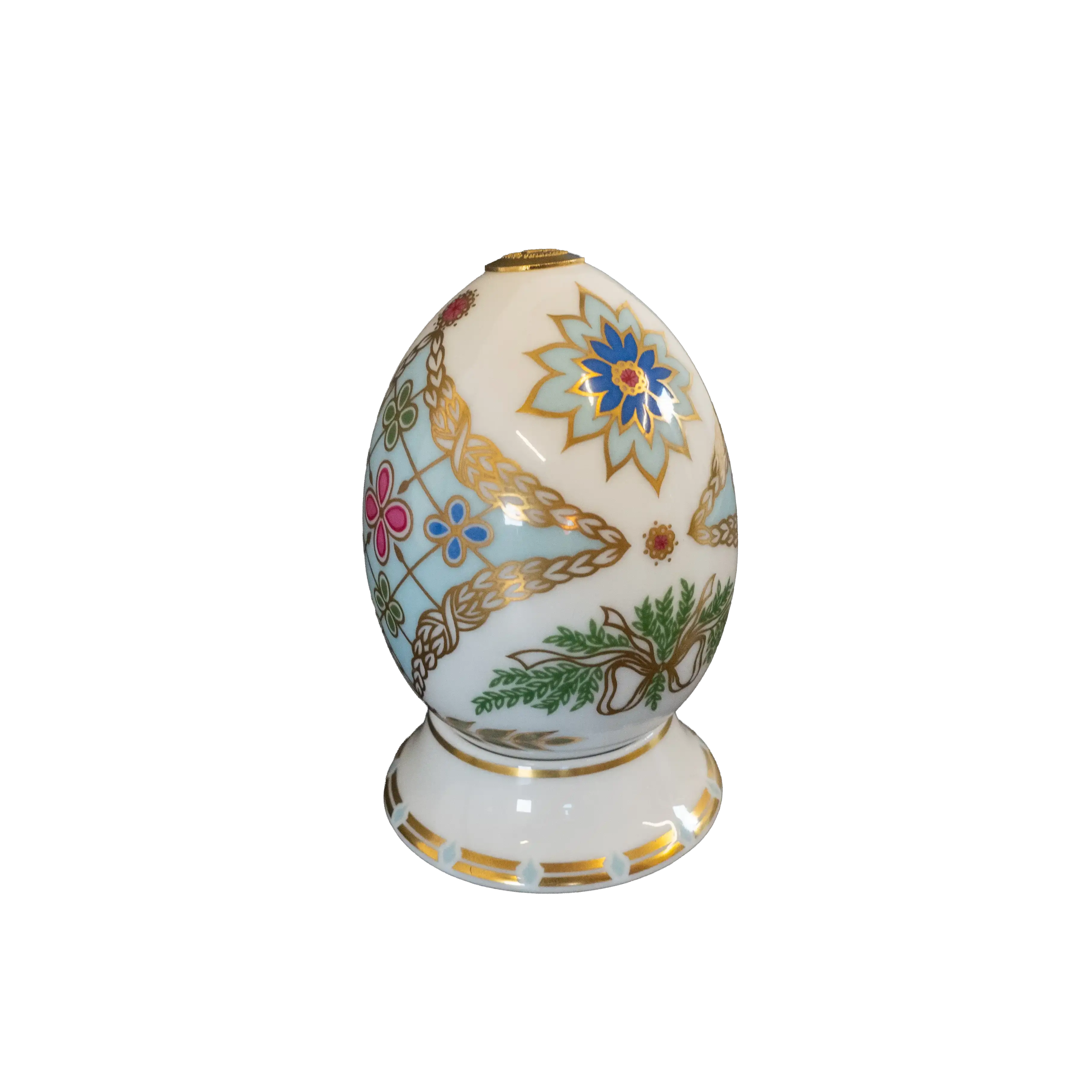 Royal Crown Derby 1st Quality World Egg & Stand - Russia - Charterwells