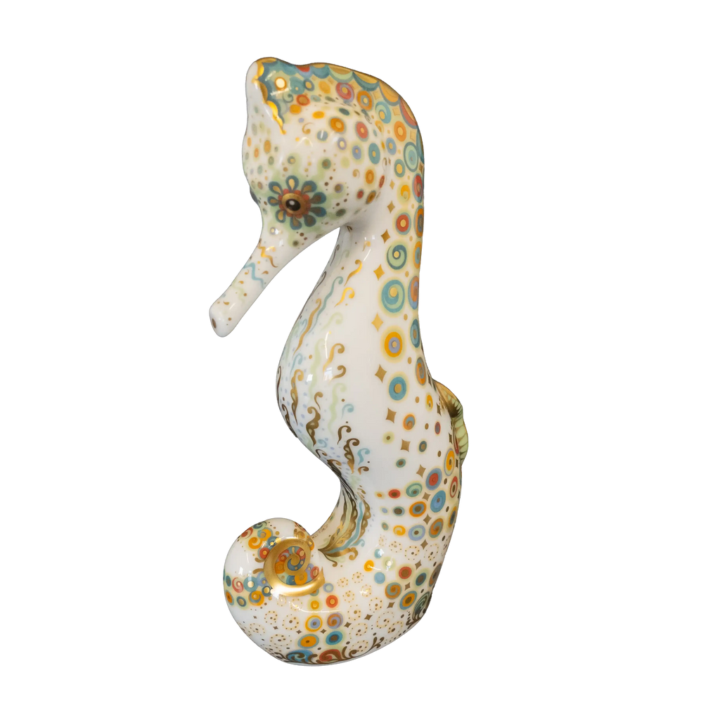 Royal Crown Derby Spot Seahorse Paperweight - Charterwells