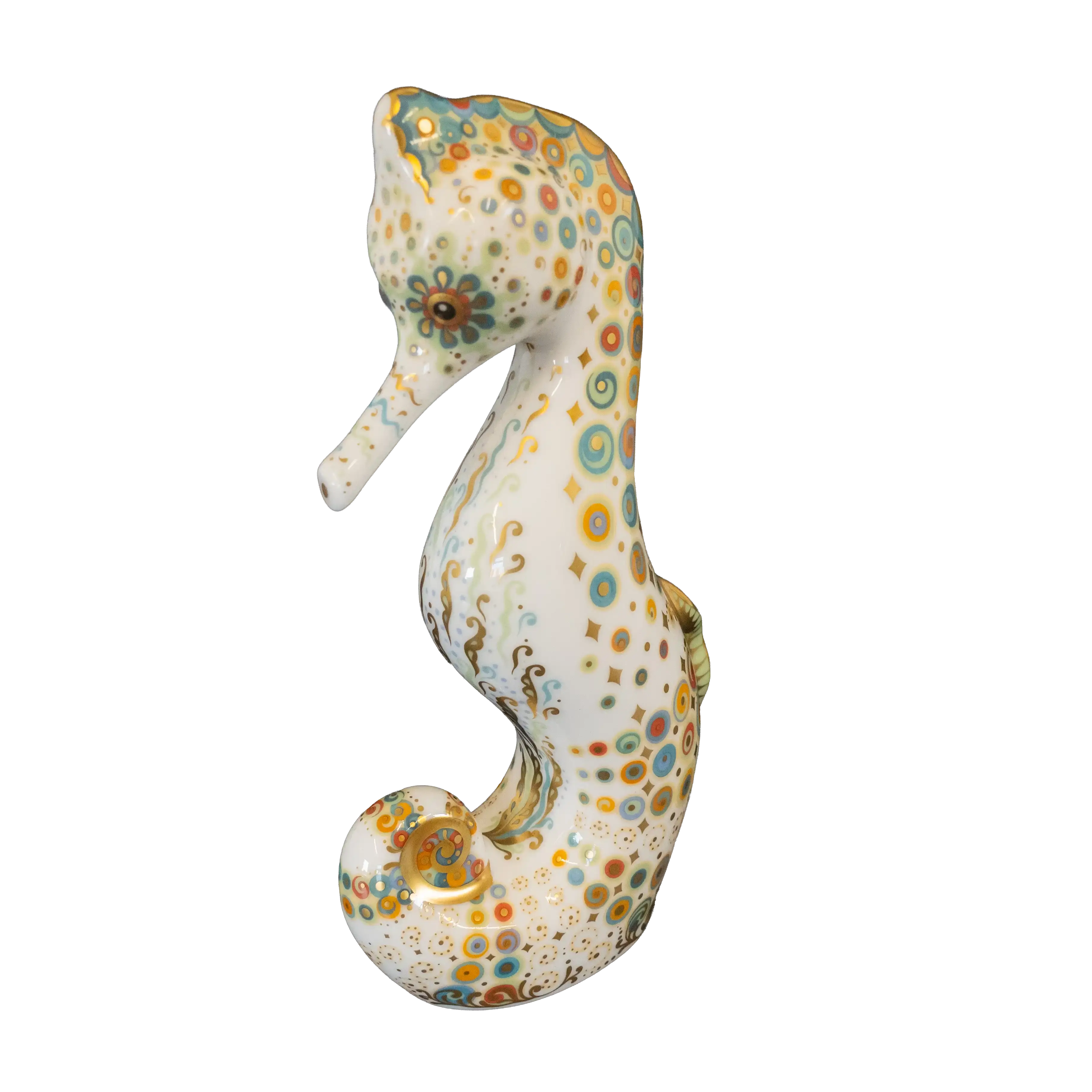 Royal Crown Derby Spot Seahorse Paperweight - Charterwells