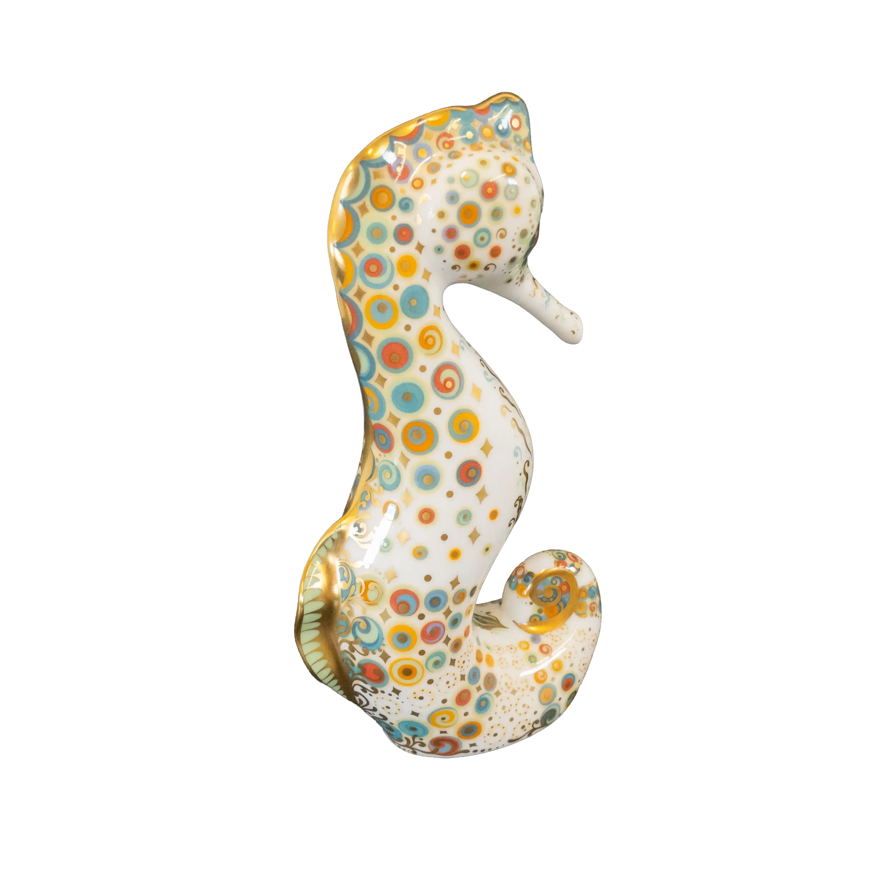 Royal Crown Derby Spot Seahorse Paperweight - Charterwells
