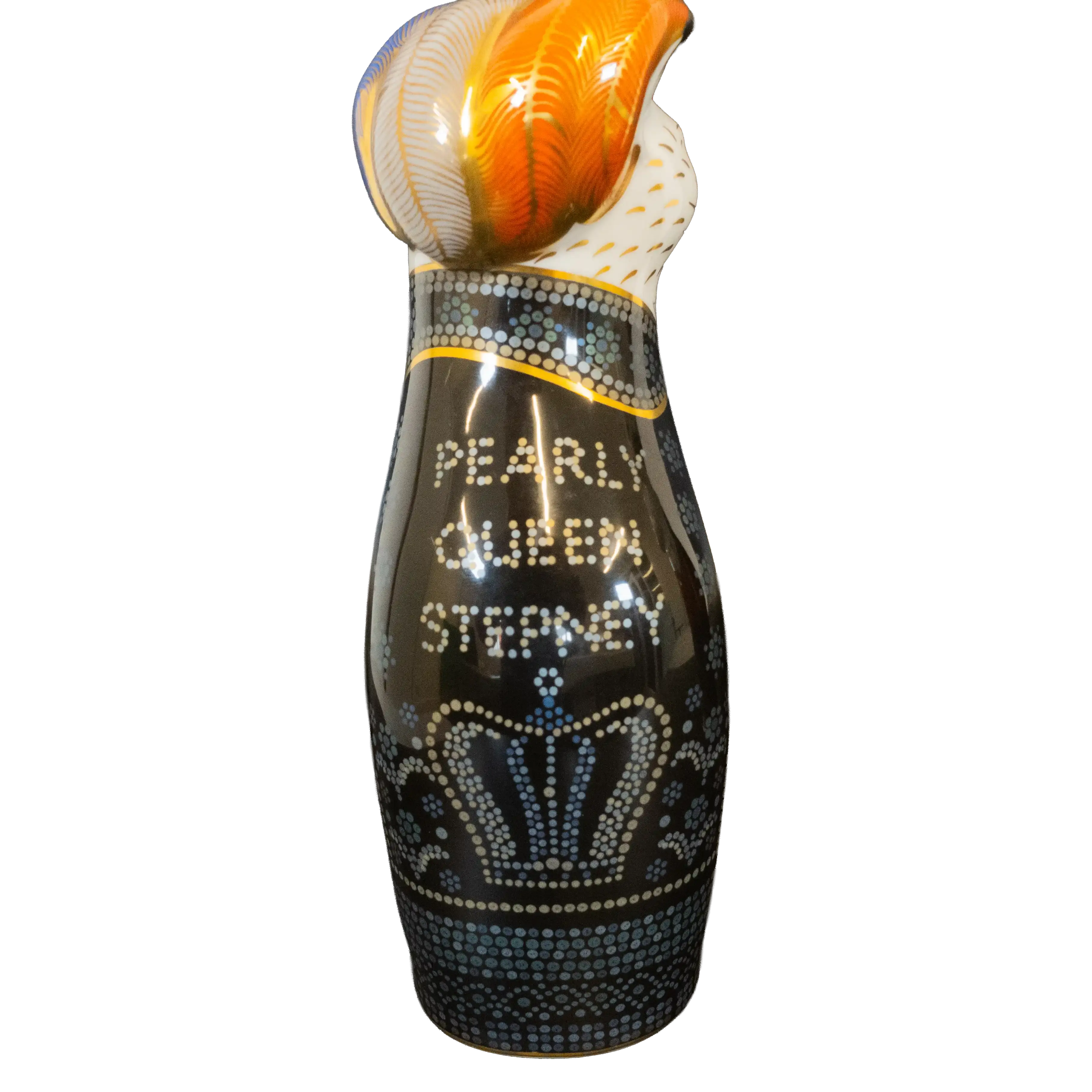 Royal Crown Derby 1st Quality Royal Cats : Pearly King & Queen Mile End Cat Paperweights Charterwells