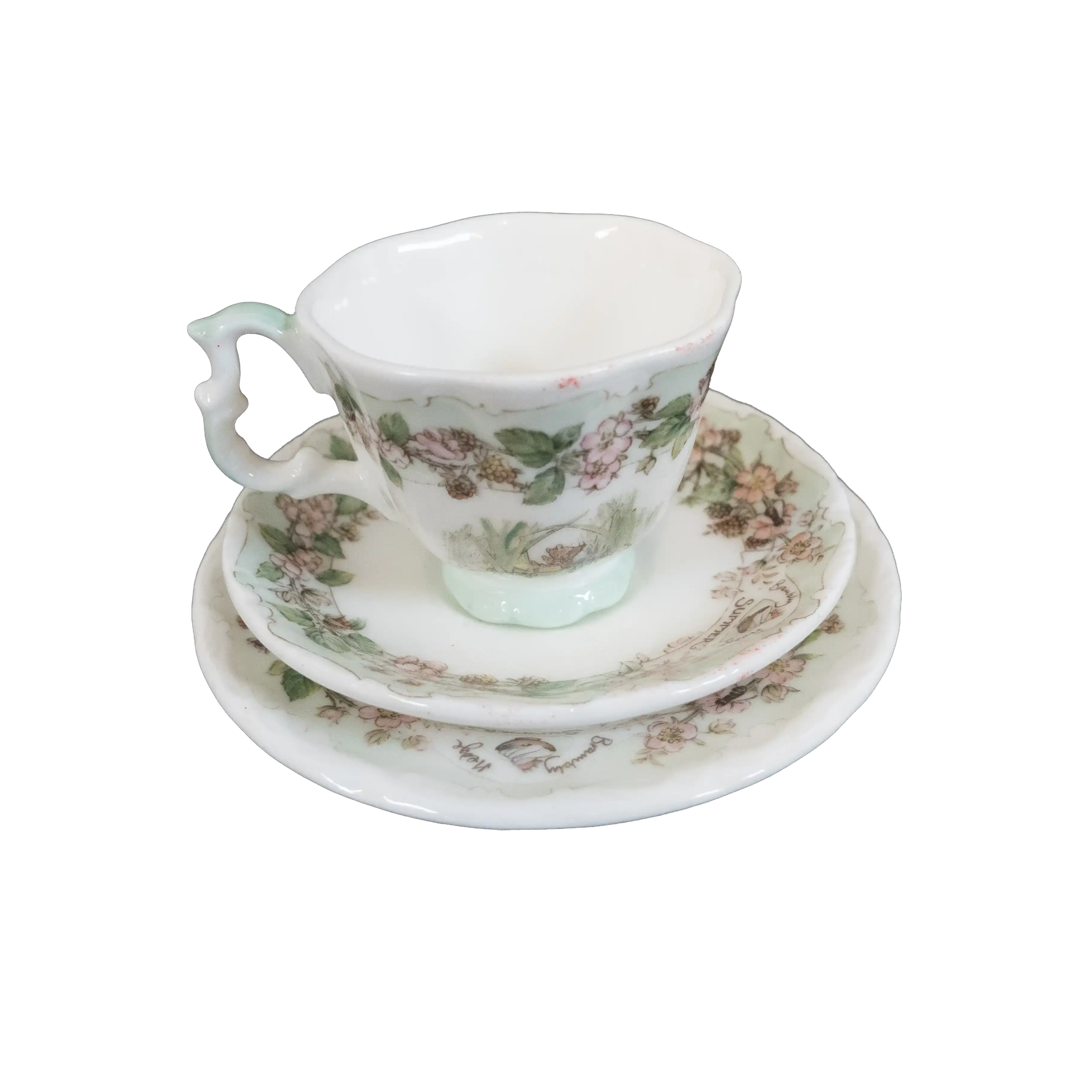 Royal Doulton Brambly Hedge Summer Miniature Tea Cup and Saucer - Charterwells