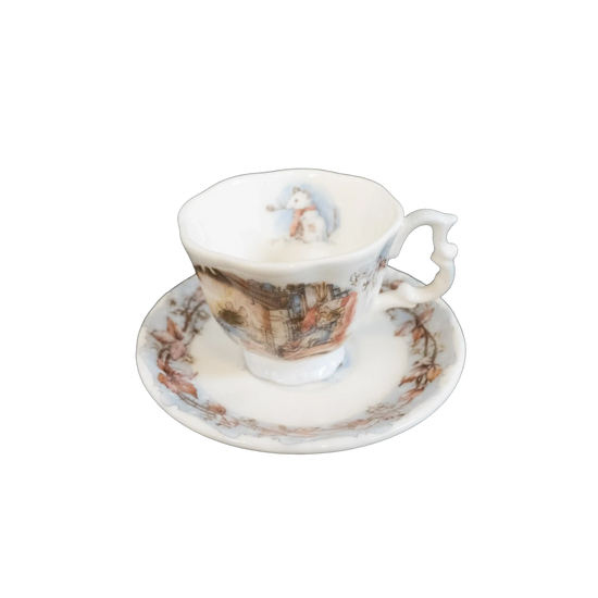 Royal Doulton Winter Miniature Tea Cup and Saucer Charterwells-Ex-Display