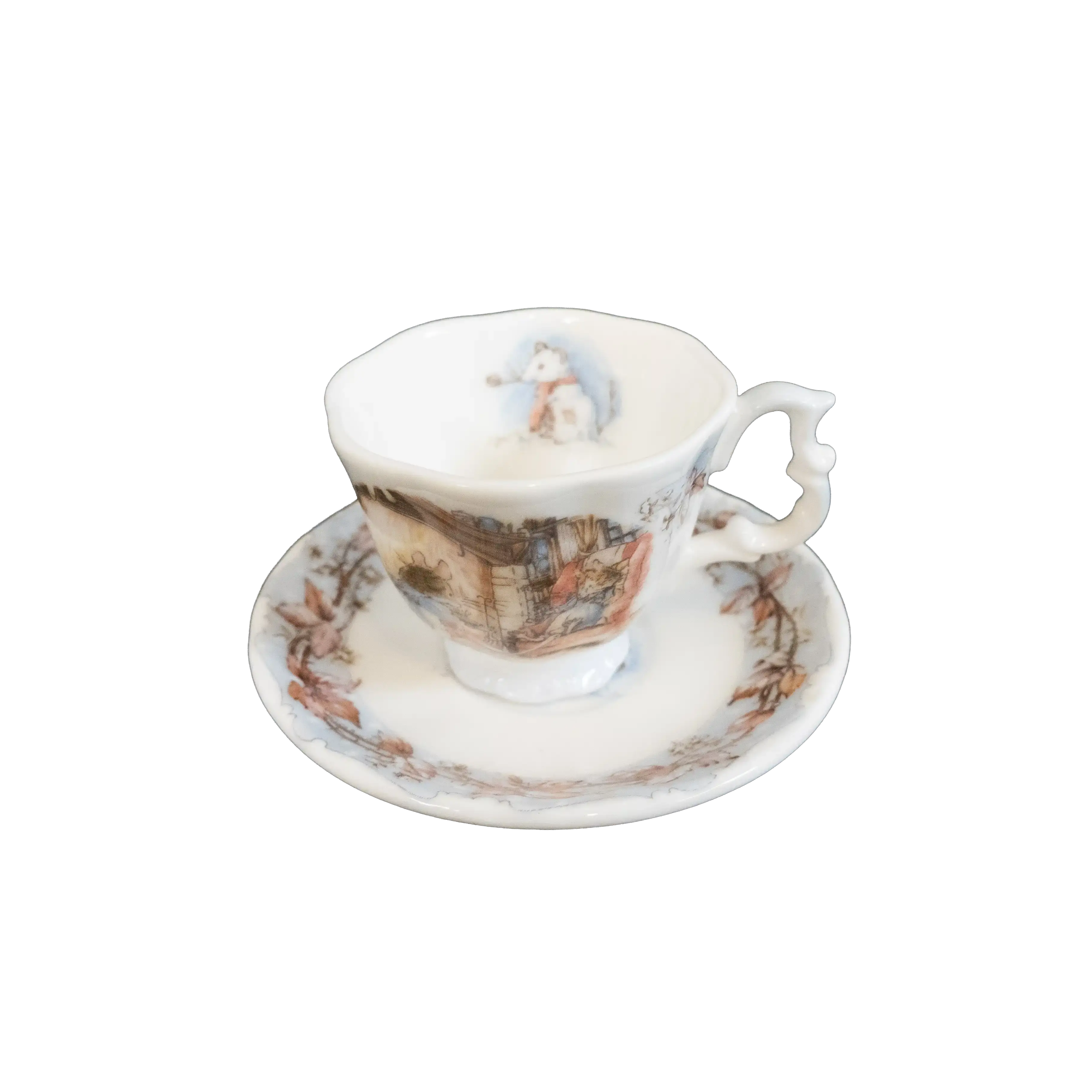 Royal Doulton Winter Miniature Tea Cup and Saucer Charterwells-Ex-Display