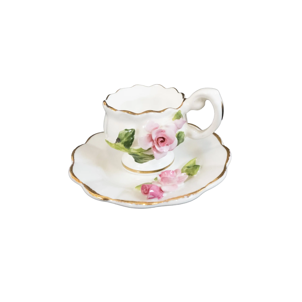 Healacraft Floral Miniature Cup and Saucer - Charterwells