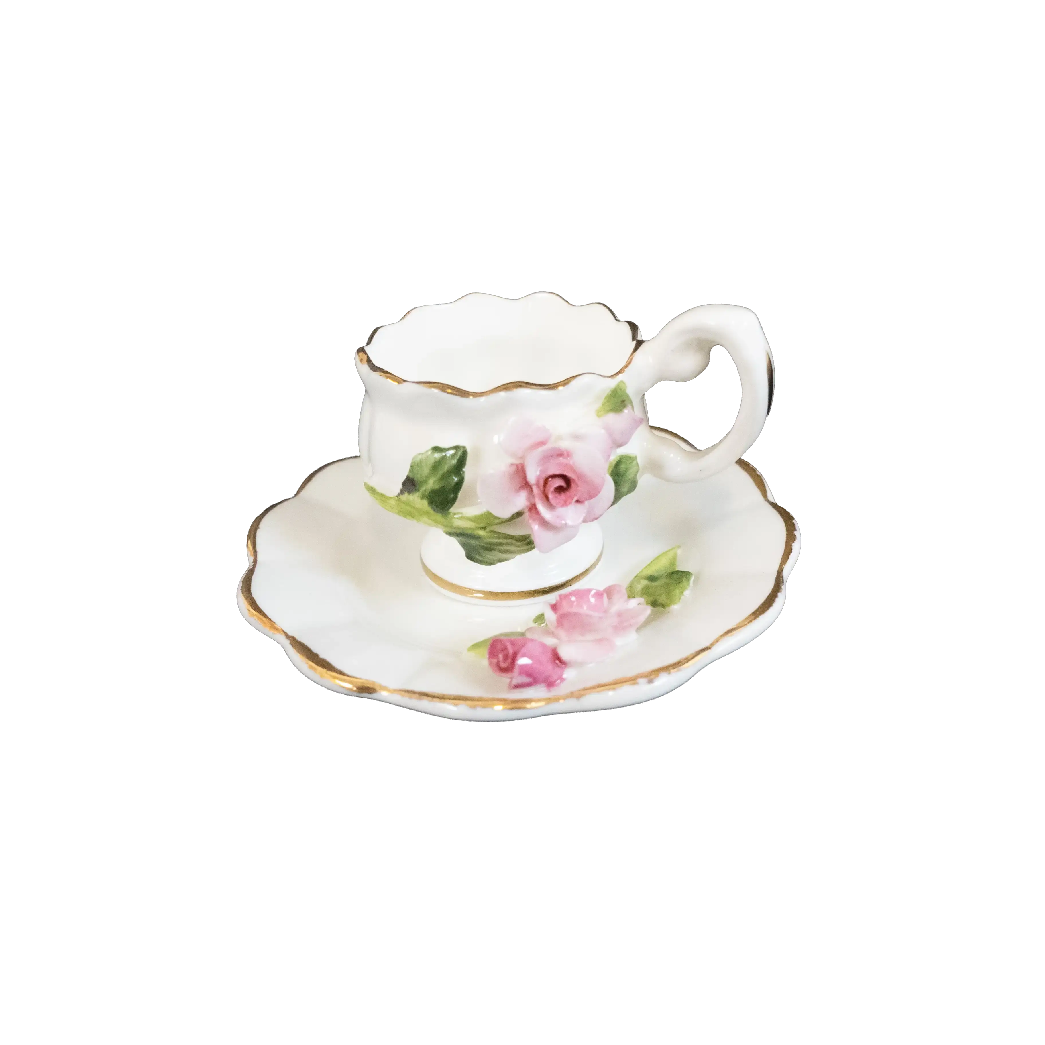 Healacraft Floral Miniature Cup and Saucer - Charterwells