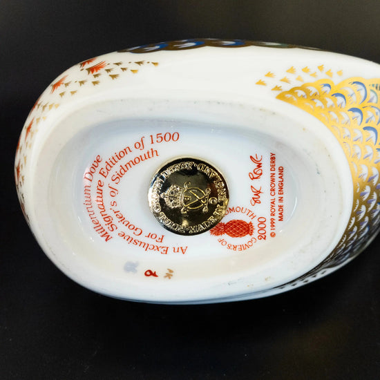 Royal Crown Derby Millennium Dove Paperweight - Charterwells