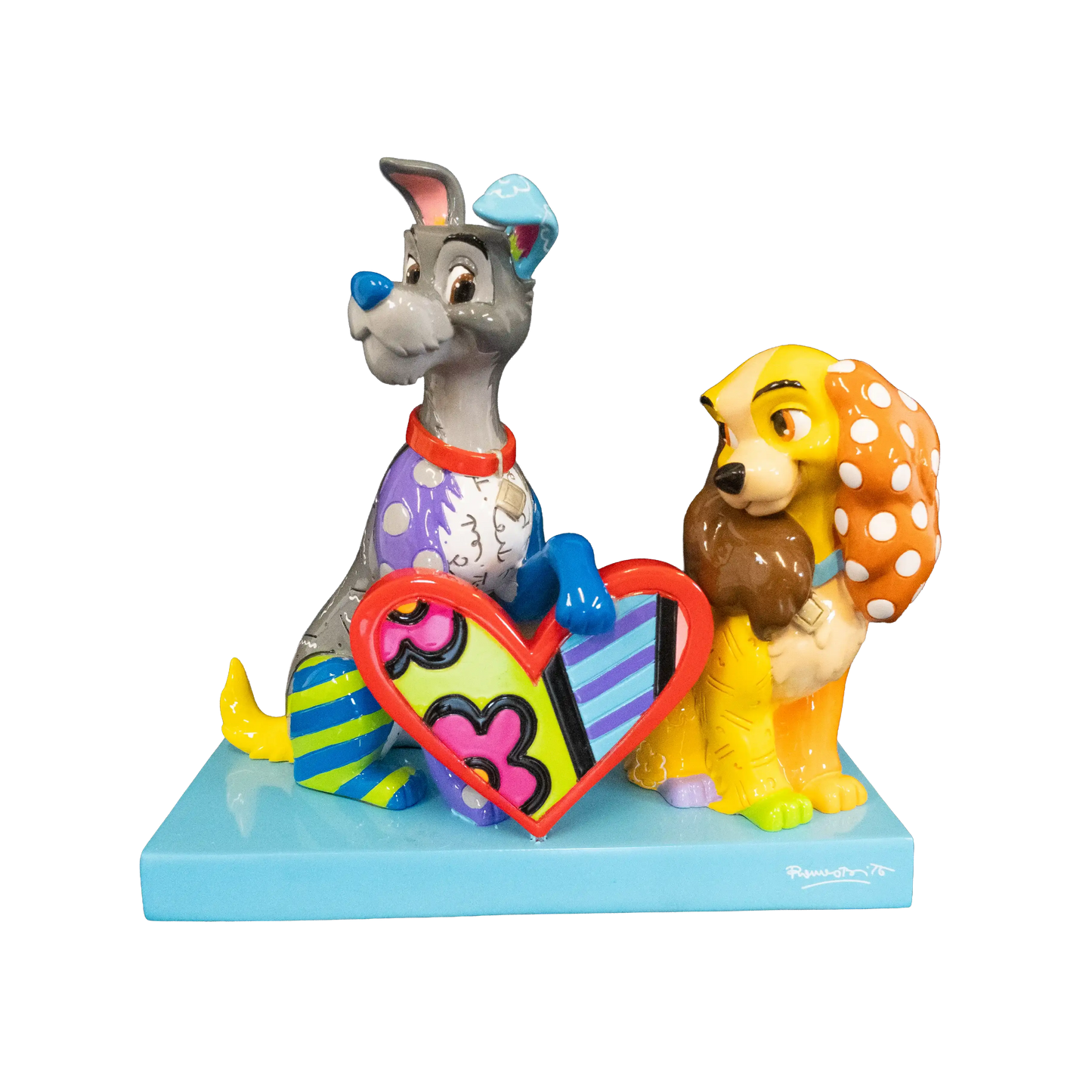 Britto Disney Lady & the Tramp Figurine Charterwells