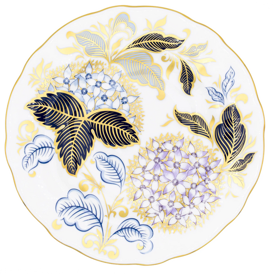 Royal Crown Derby Midwinter Blue 8" Accent Plate Bone China Royal Crown Derby