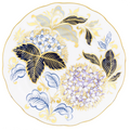 Royal Crown Derby Midwinter Blue 8" Accent Plate Bone China Royal Crown Derby
