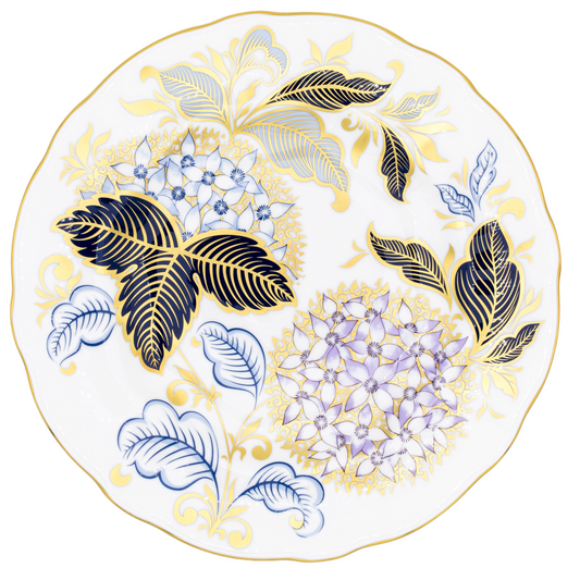 Royal Crown Derby Midwinter Blue 8" Accent Plate Bone China Royal Crown Derby